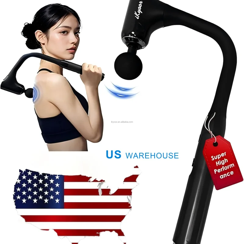 OEM Deep Tissue Electric Massager Professional Massage Guns Long Handle Premium Body Massage Gun